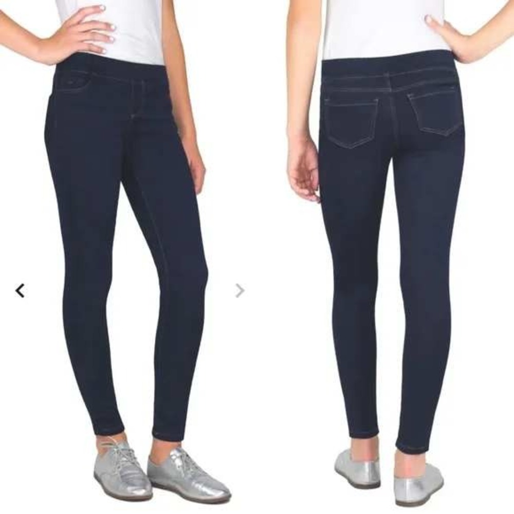 Tractr Pull On Jeggings Denim Look Stretch Pants Comfortable Size 6/28 #7156